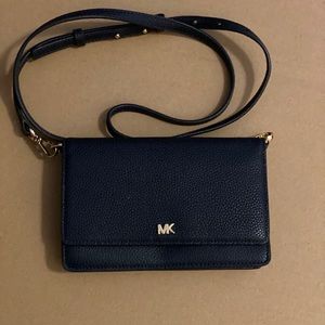 Michael Kors Wallet Crossbody Dark Blue